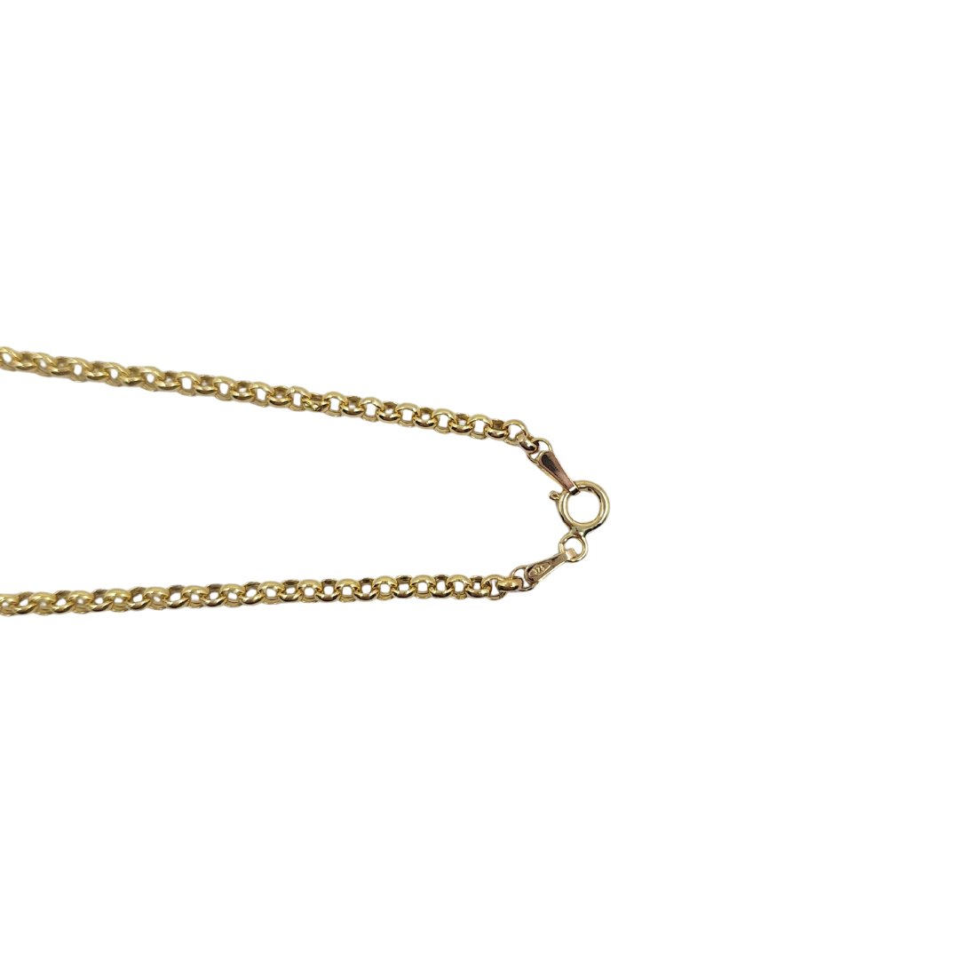 9ct Yellow Gold Hollow Belcher Chain 20"