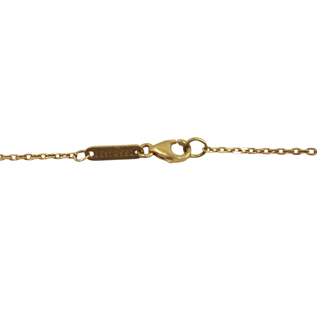 18ct Yellow Gold Mother Of Pearl Clover Bracelet