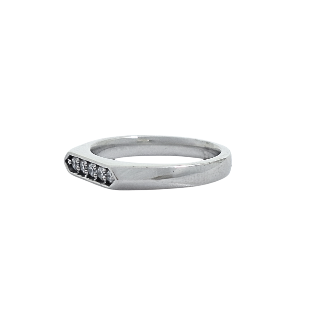 18ct White Gold Five Stone Diamond Ring 0.25ct