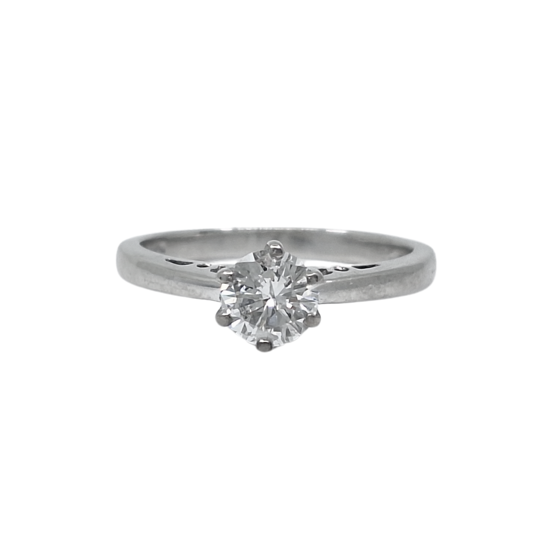 18ct White Gold Diamond Solitaire Ring 0.75ct