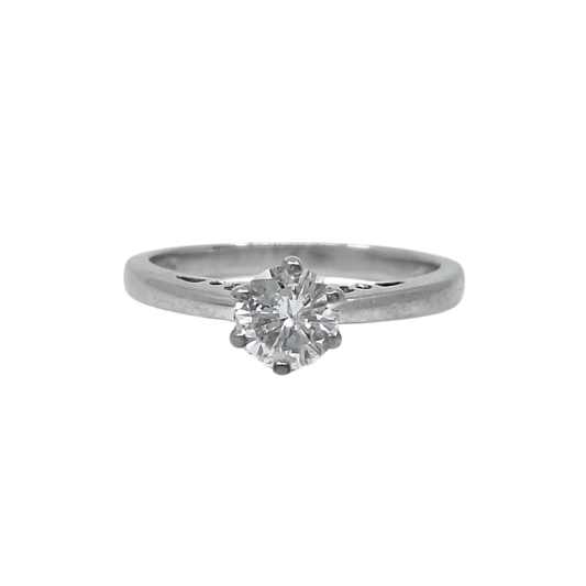 18ct White Gold Diamond Solitaire Ring 0.75ct