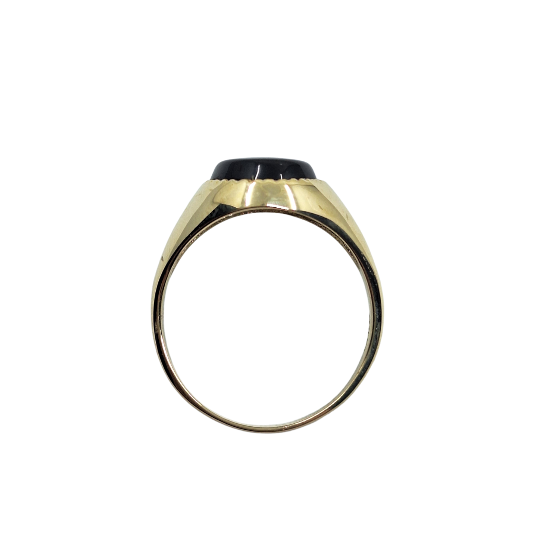 9ct Yellow Gold Onyx Signet Ring