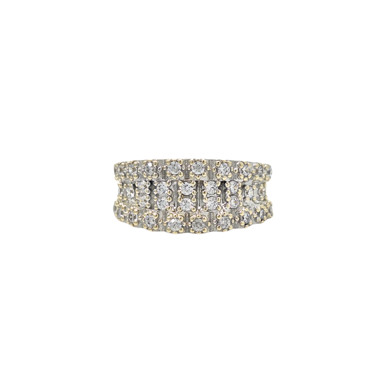 9ct Yellow Gold CZ Ring