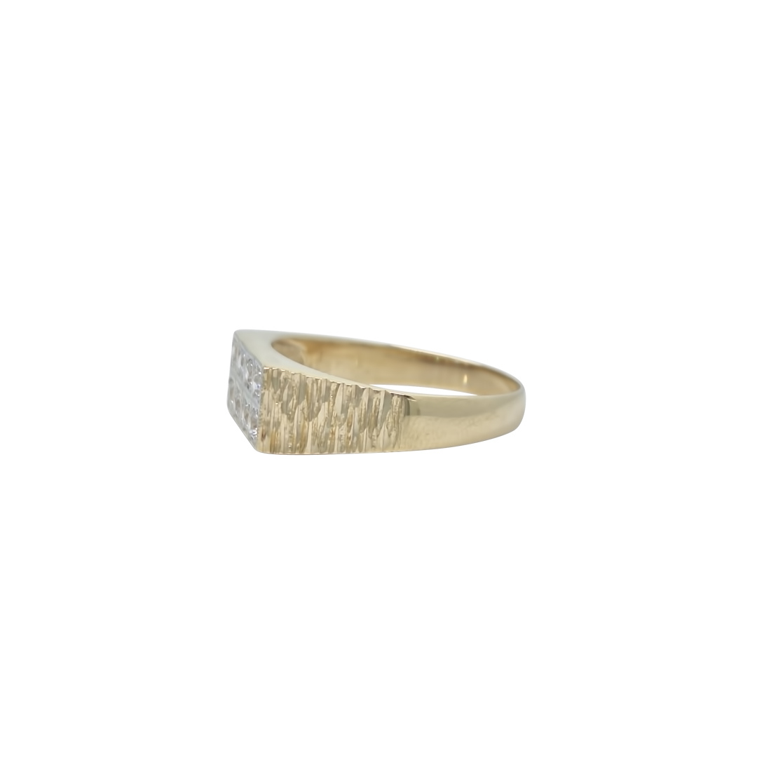 9ct Yellow Gold CZ Ring