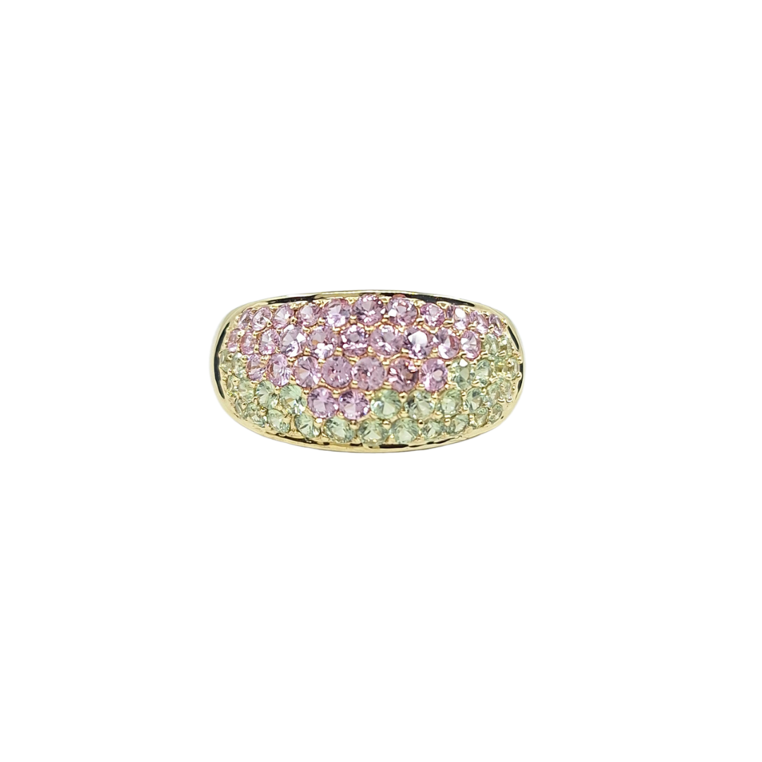 9ct Yellow Gold Multi Sapphire Band Ring