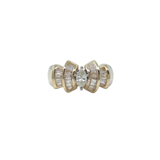 14ct Yellow Gold Diamond Ring 0.60ct