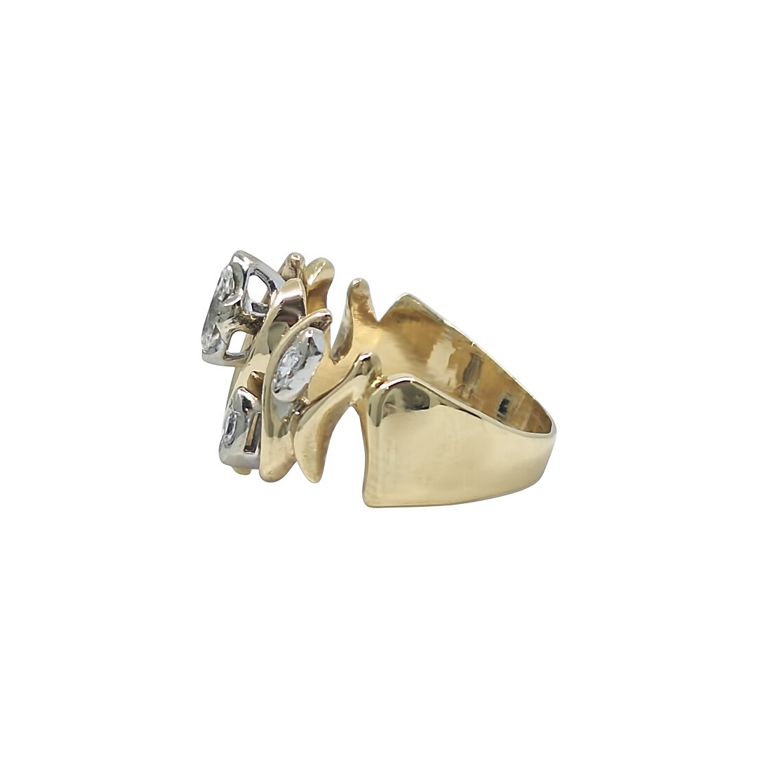 14ct Yellow Gold Diamond Band Ring 1.00ct