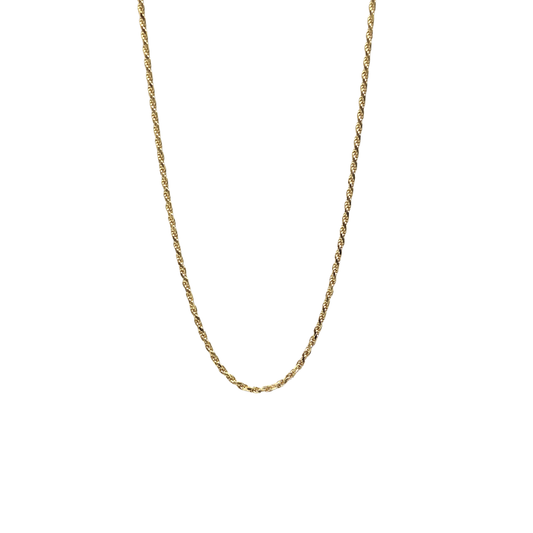 9ct Yellow Gold Rope Chain 20"