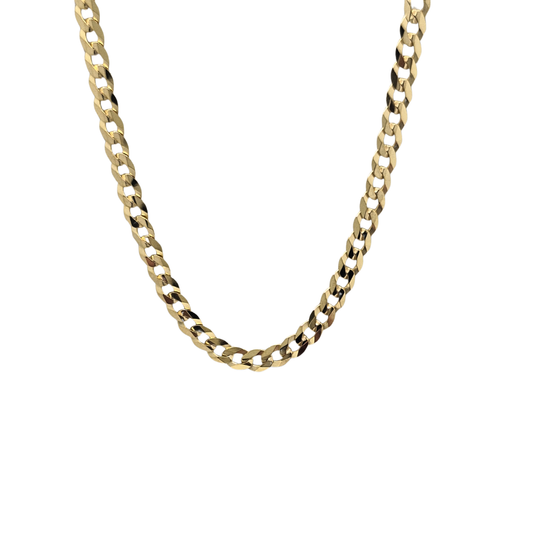 9ct Yellow Gold Curb Chain 24"