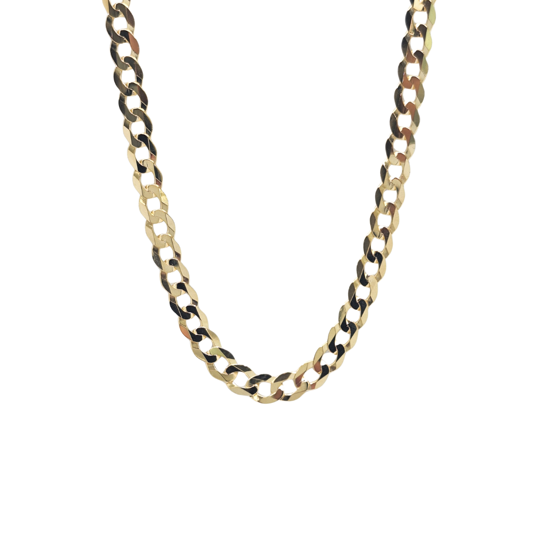 9ct Yellow Gold Curb Chain 22"