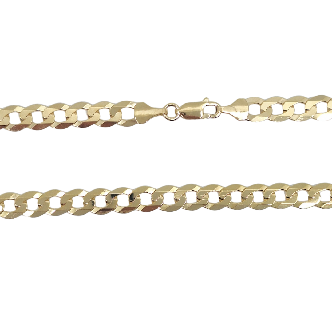 9ct Yellow Gold Curb Chain 22"