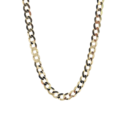 9ct Yellow Gold Curb Chain 22"