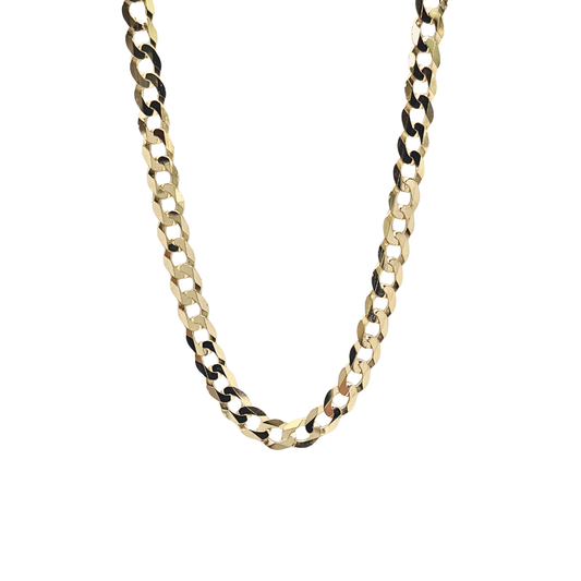 9ct Yellow Gold Curb Chain 24"