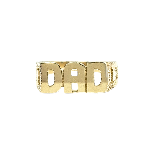 9ct Yellow Gold DAD Ring