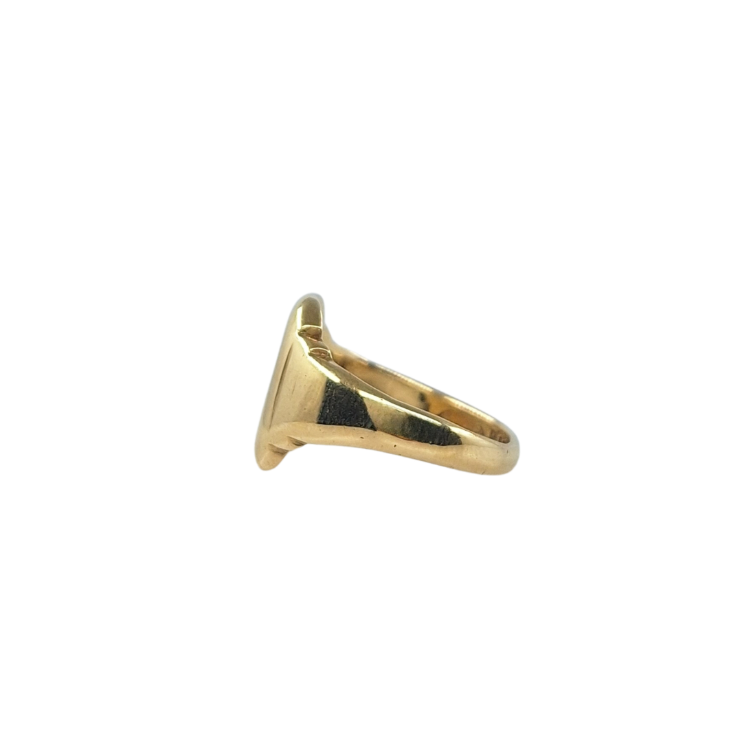 9ct Yellow Gold Plain Signet Ring