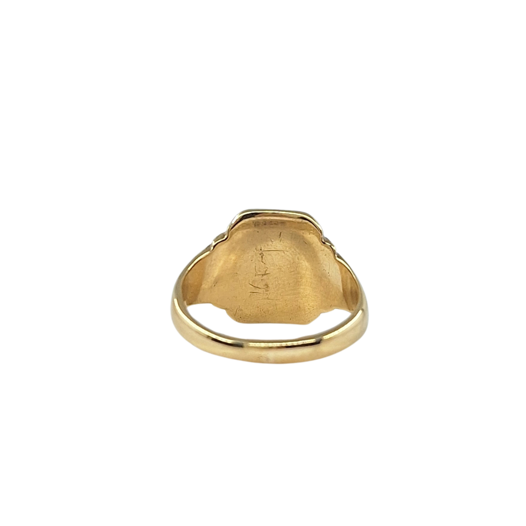 9ct Yellow Gold Plain Signet Ring