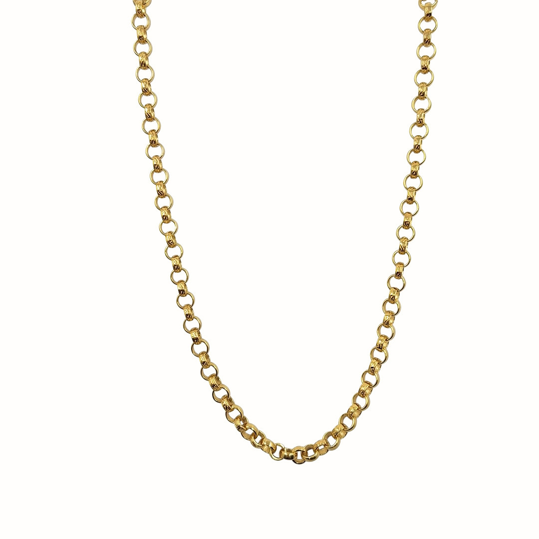 9ct Yellow Gold Belcher Chain 20"