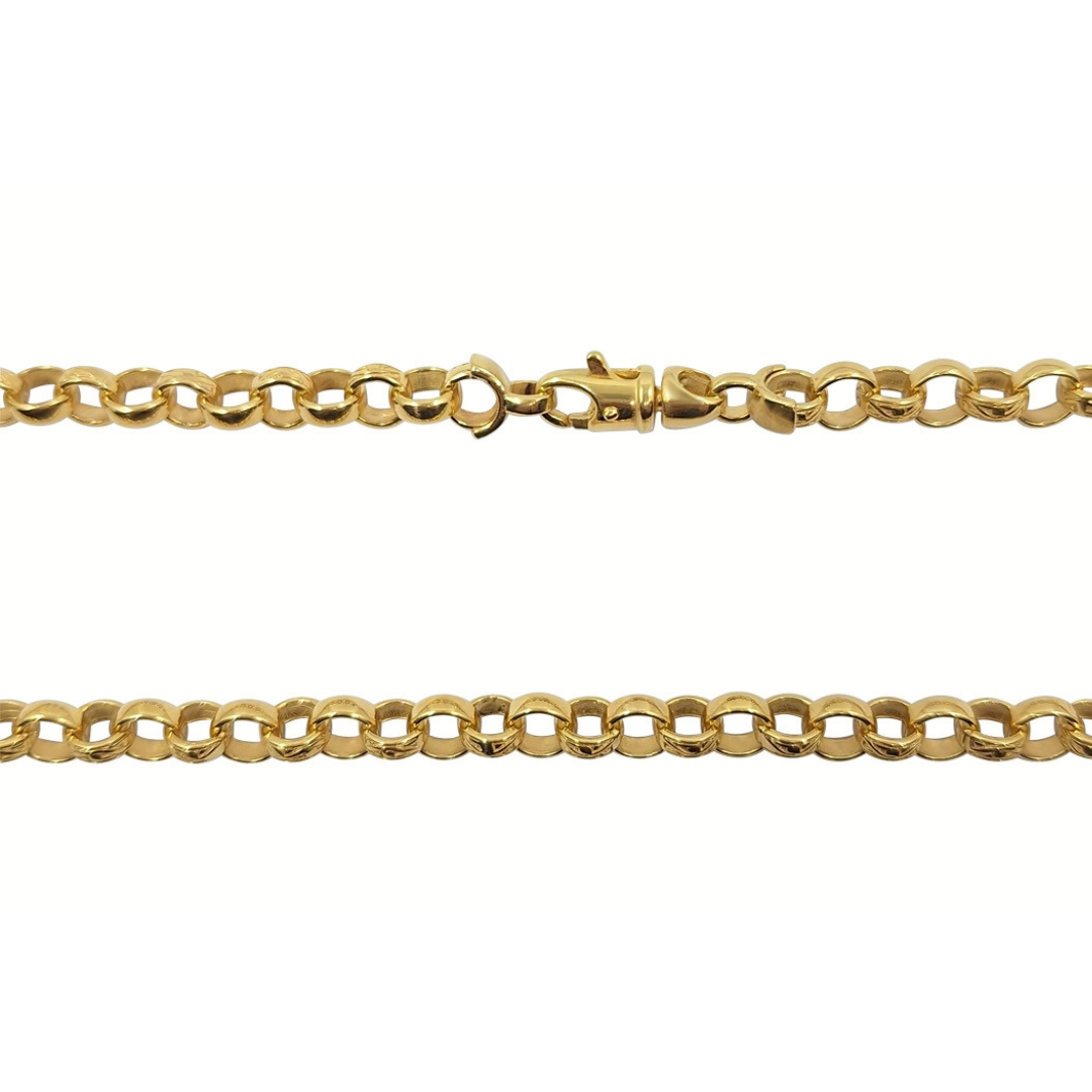 9ct Yellow Gold Belcher Chain 20"
