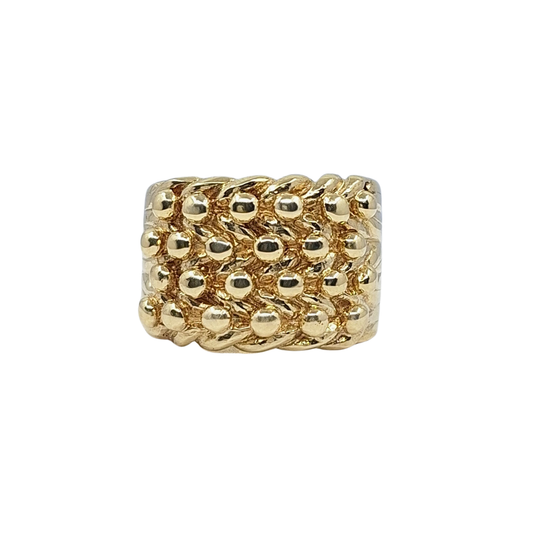 9ct Yellow Gold Keeper Ring