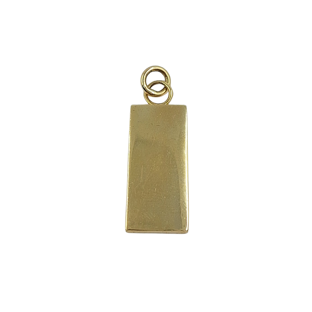 9ct Yellow Gold Ingot Pendant