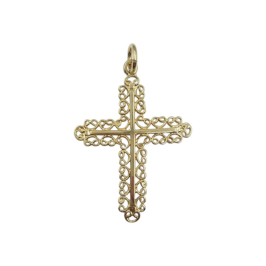 9ct Yellow Gold Fancy Cross Pendant