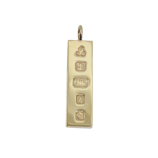 9ct Yellow Gold Ingot Pendant