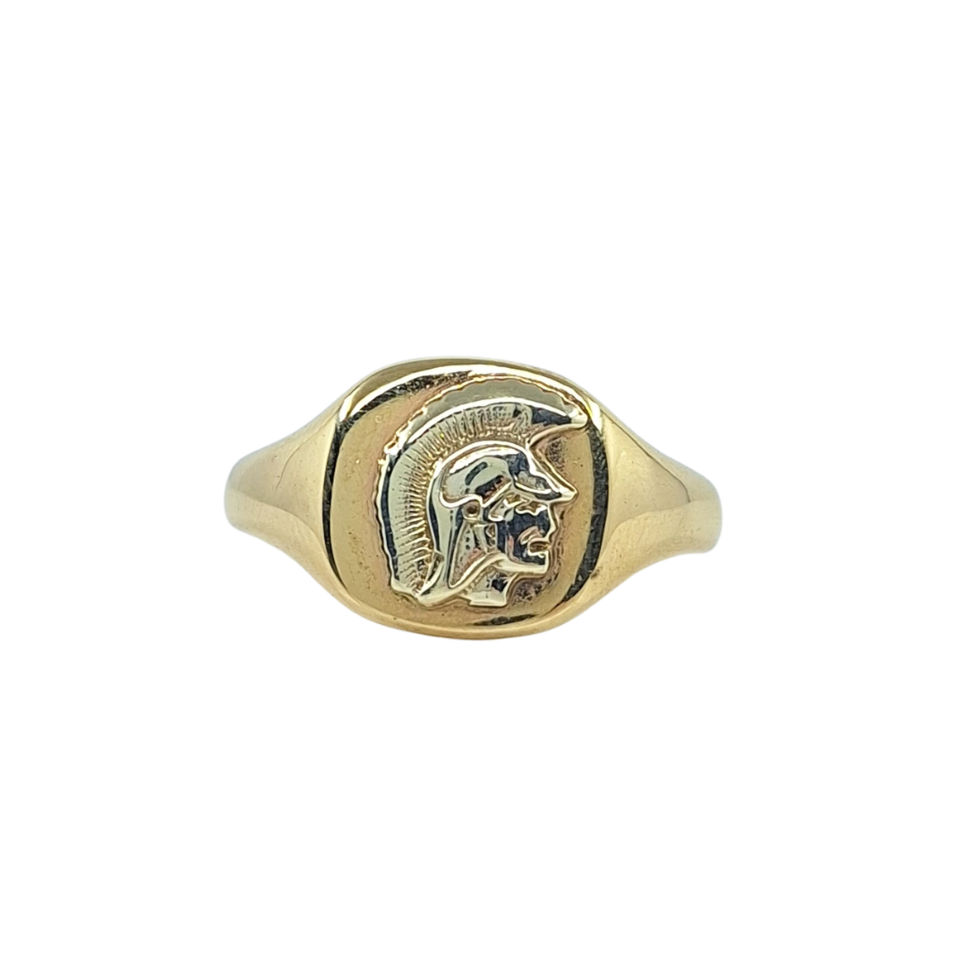 9ct Yellow And White Gold Gents Centurion Signet Ring