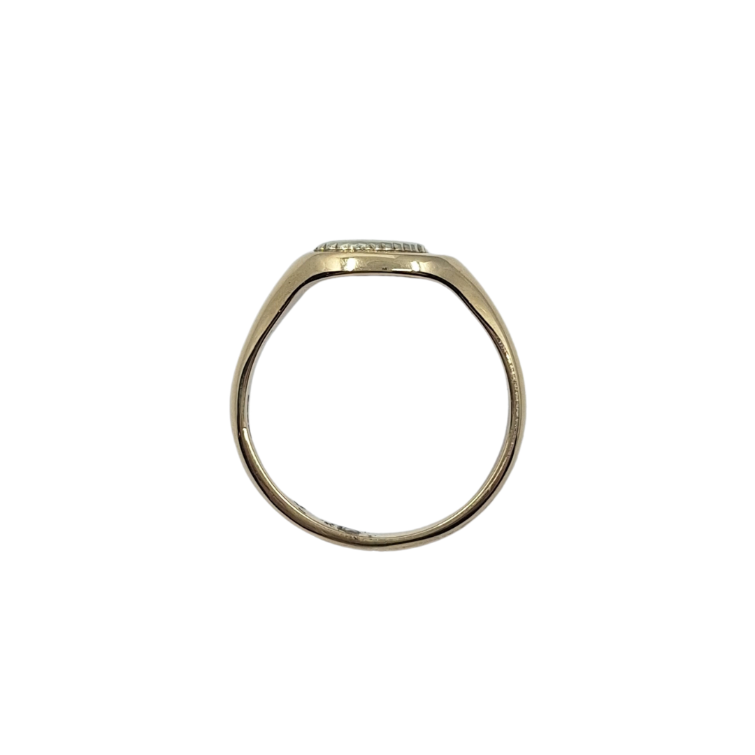 9ct Yellow And White Gold Gents Centurion Signet Ring