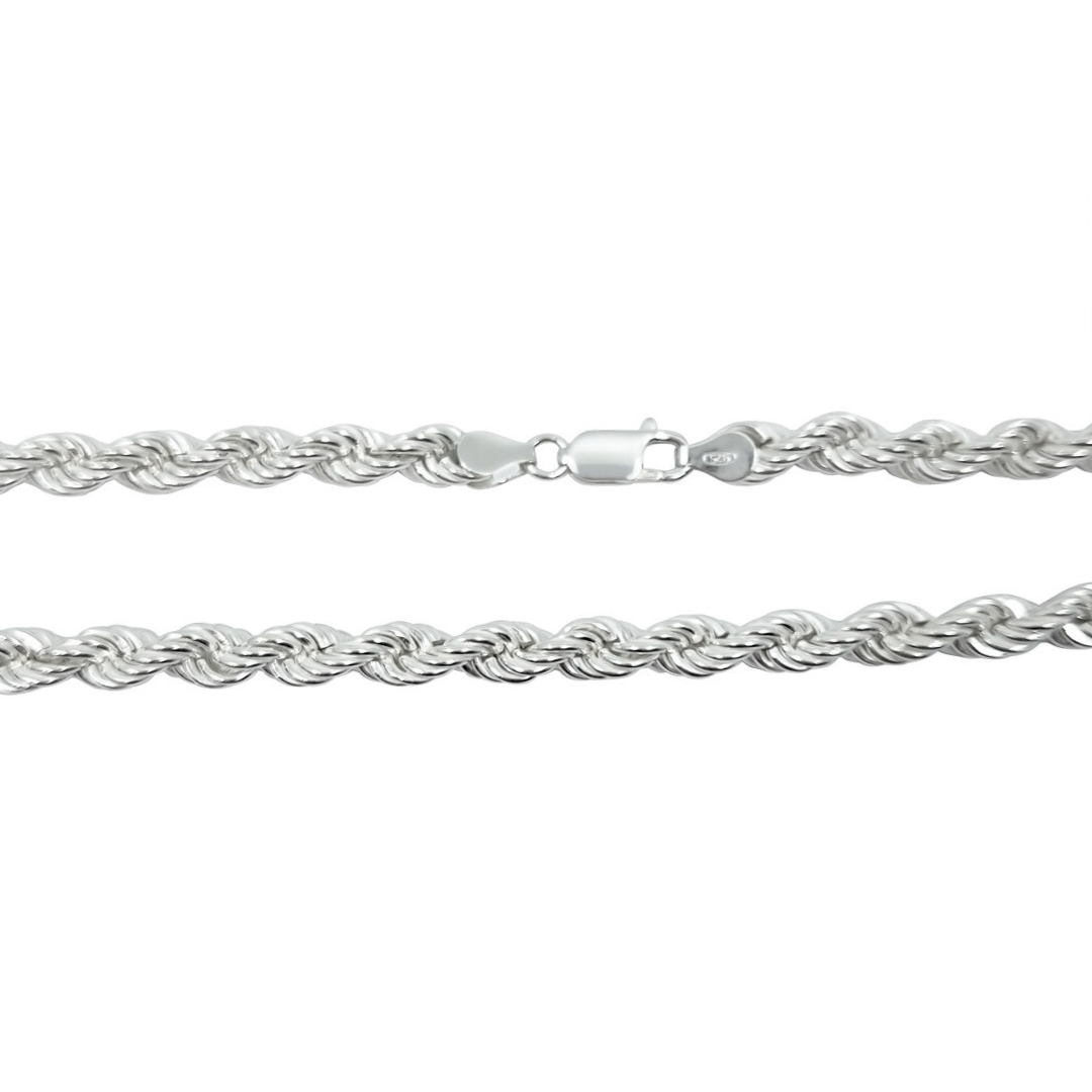 Silver Rope Chain 20"