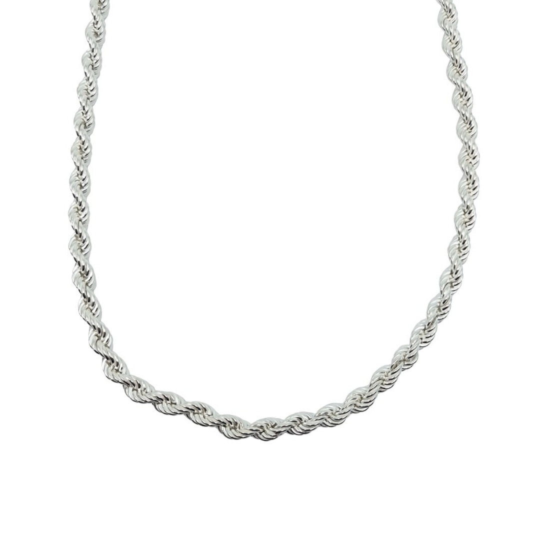 Silver Rope Chain 26"