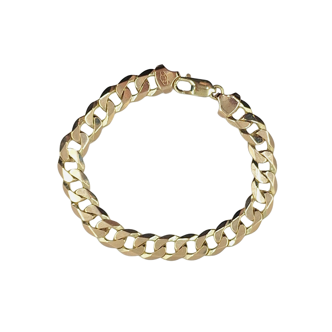 9ct Yellow Gold Curb Bracelet 8.5"