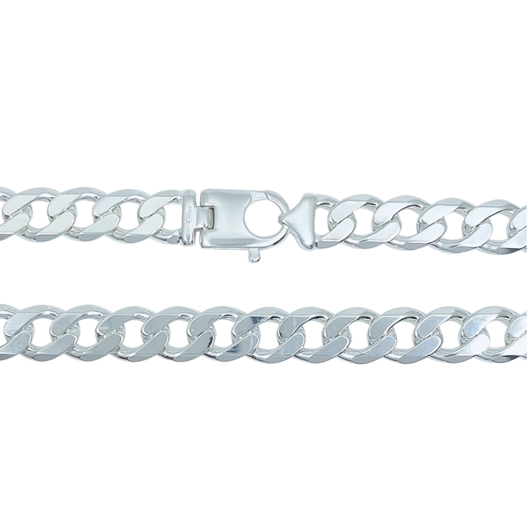 Silver Curb Chain 26"