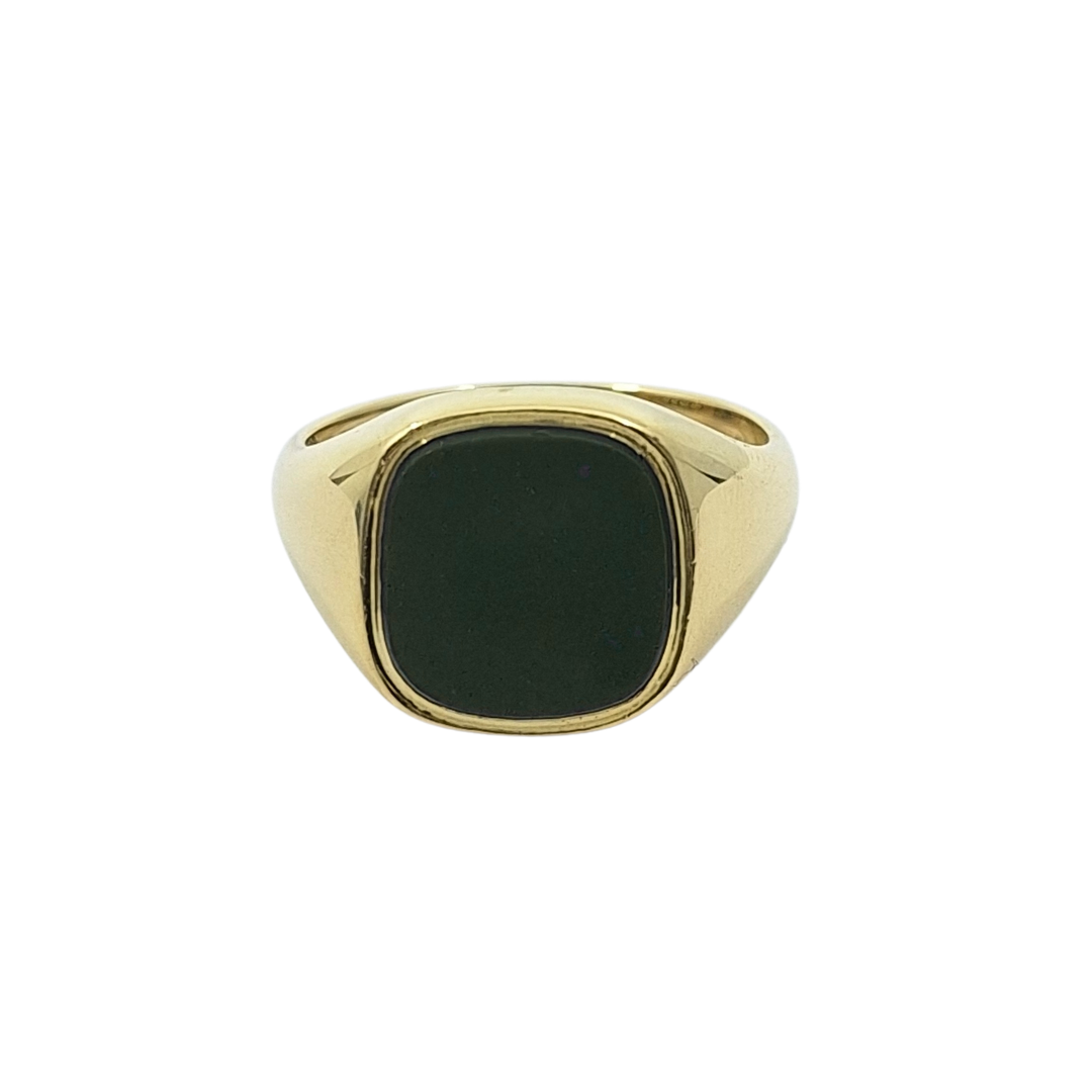 18ct Yellow Gold Bloodstone Signet Ring