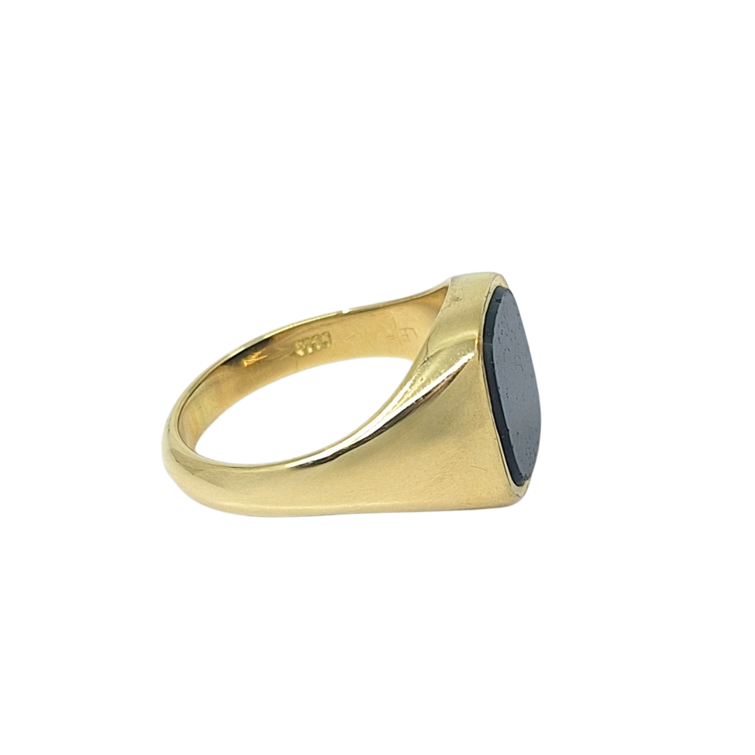 18ct Yellow Gold Bloodstone Signet Ring