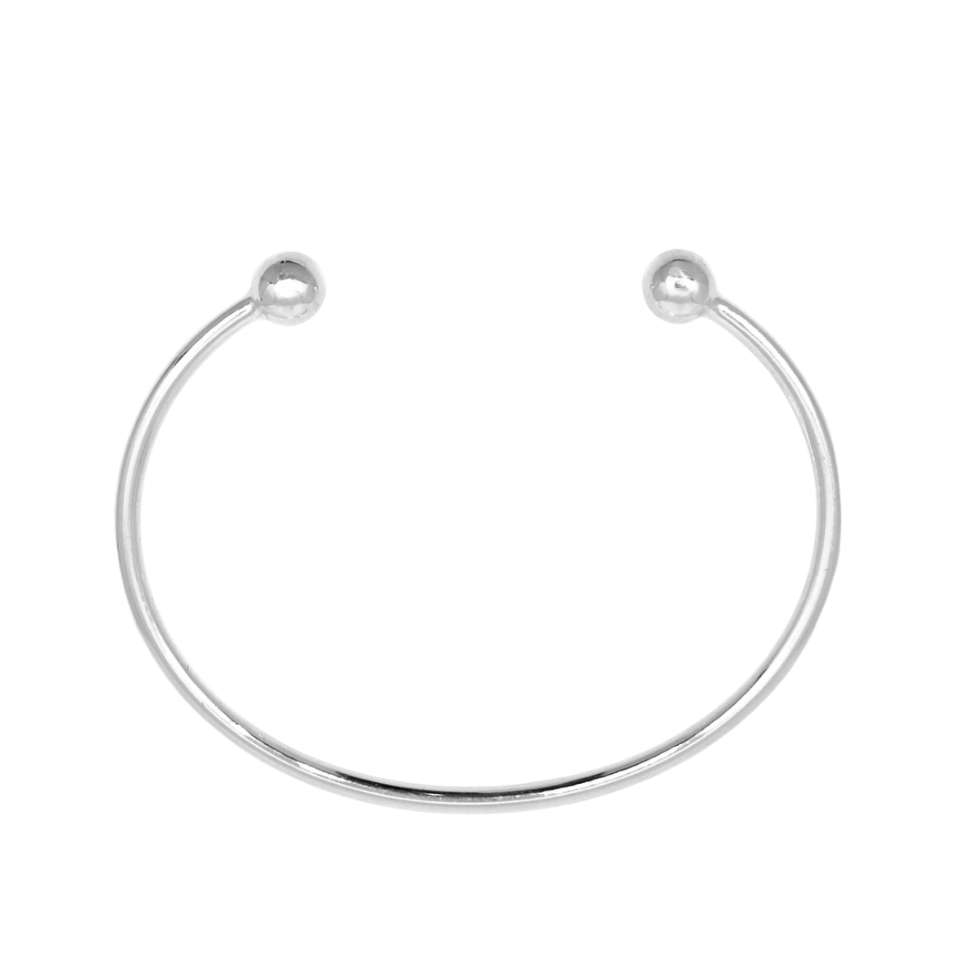Silver Torque Bangle