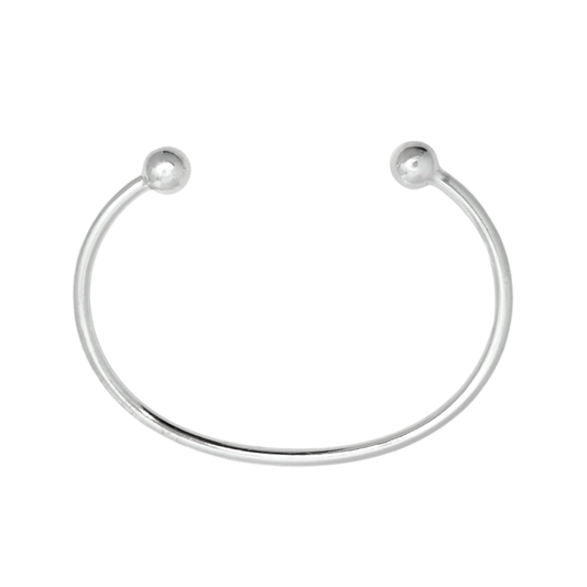 Silver Torque Bangle