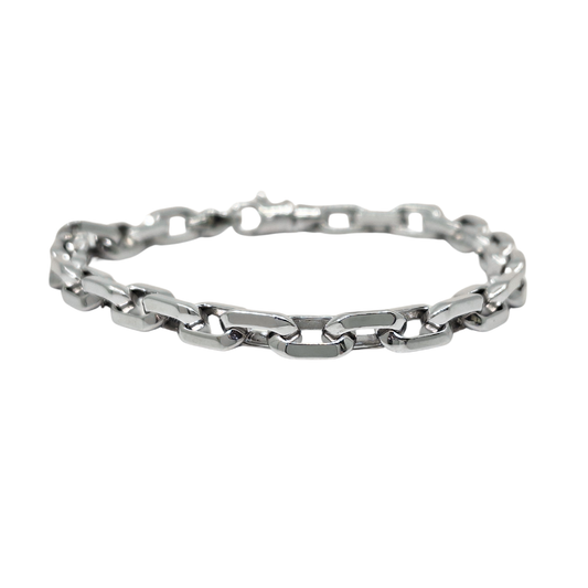 Silver Link Bracelet 8"