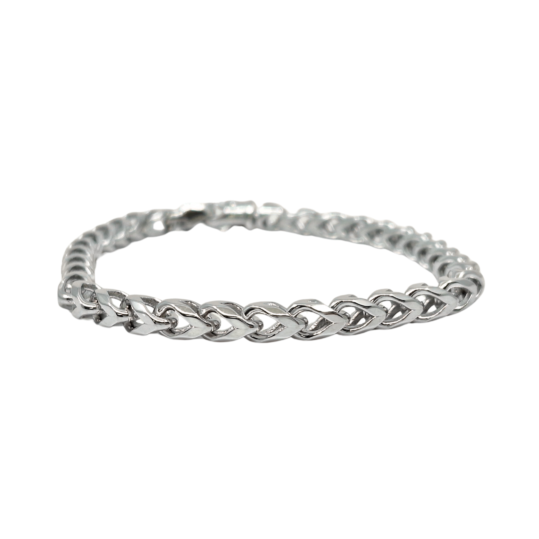 Silver Franco Bracelet 7.5"