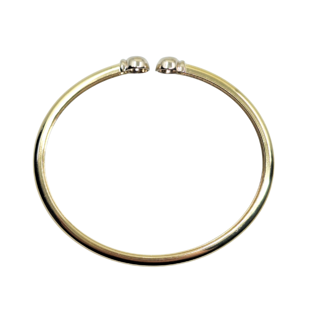 14ct Yellow & White Gold Bangle