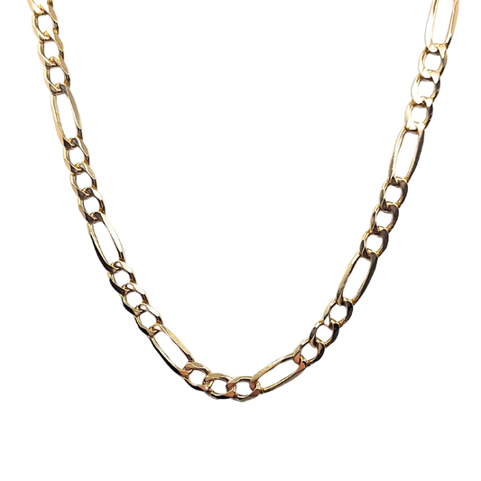 9ct Yellow Gold Figaro Chain 20"