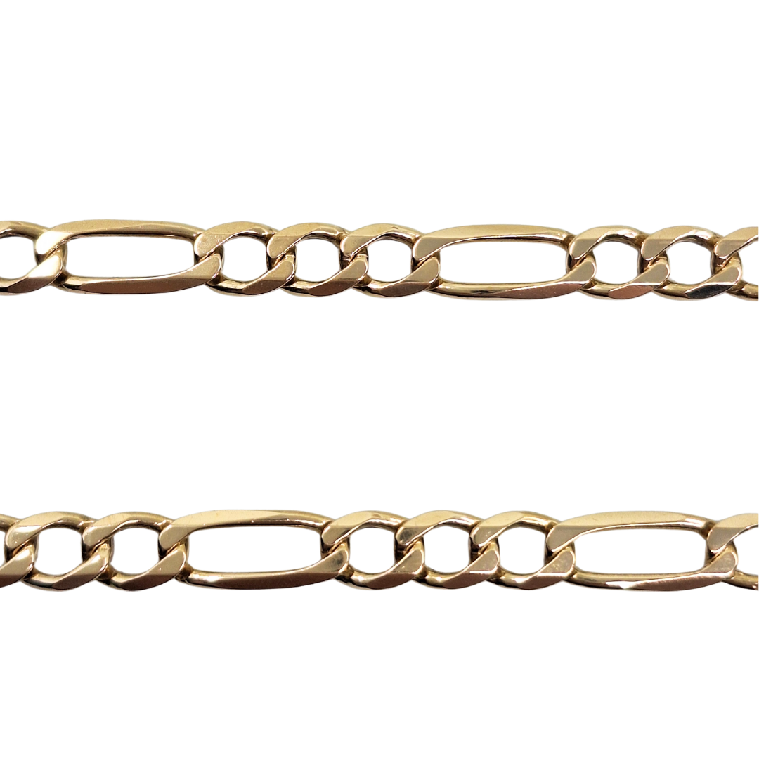 9ct Yellow Gold Figaro Chain 20"