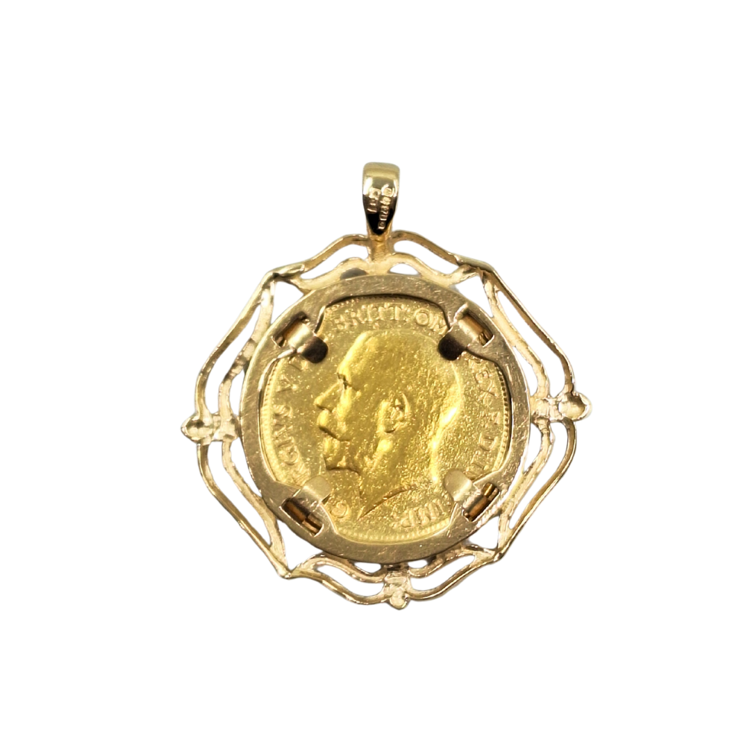 Half Sovereign Pendant 1914