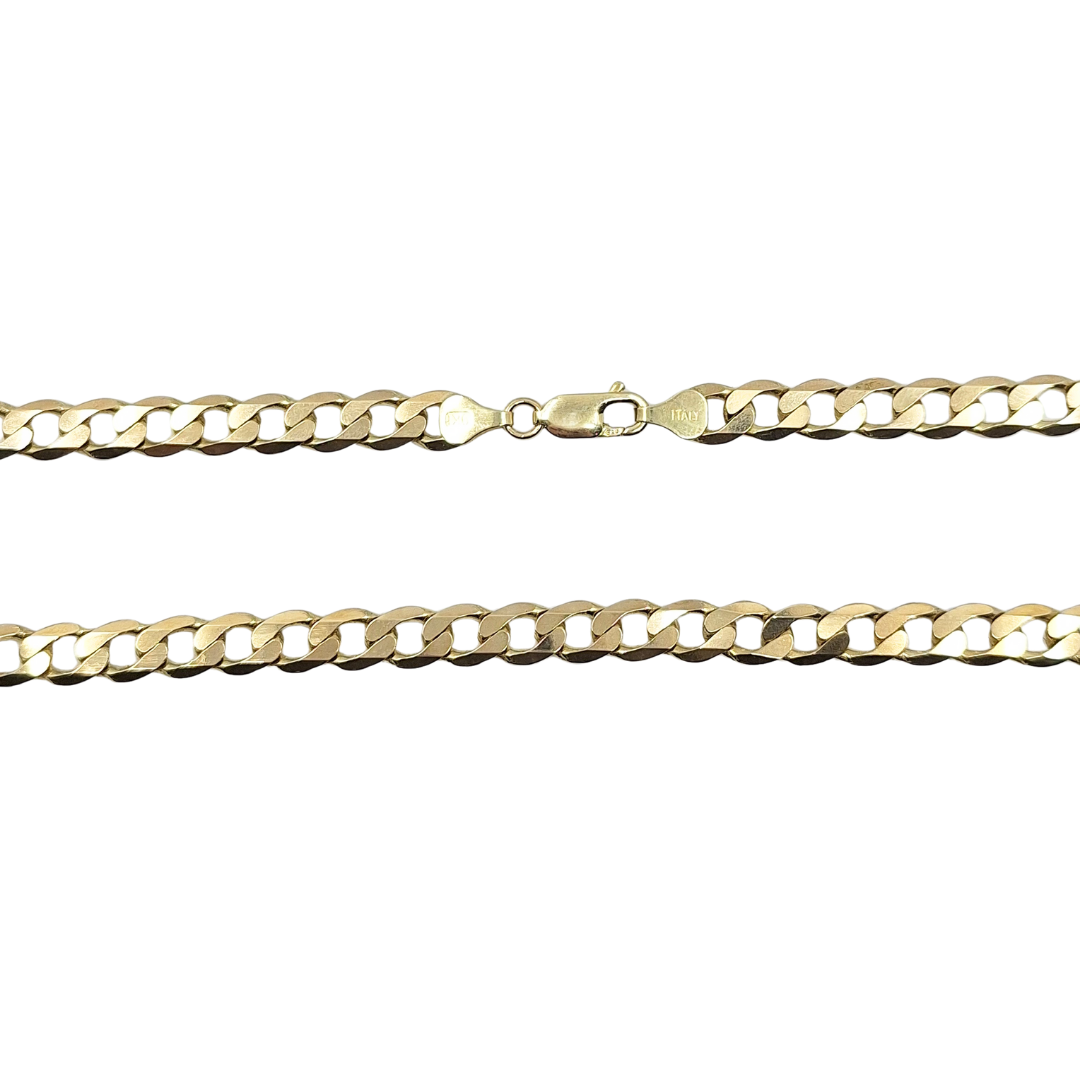 9ct Yellow Gold Curb Chain 20"