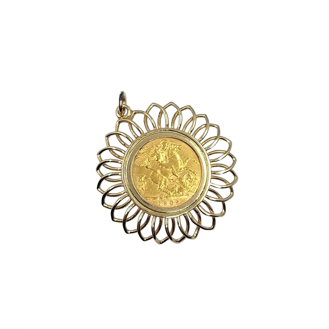 Half Sovereign Pendant 1909