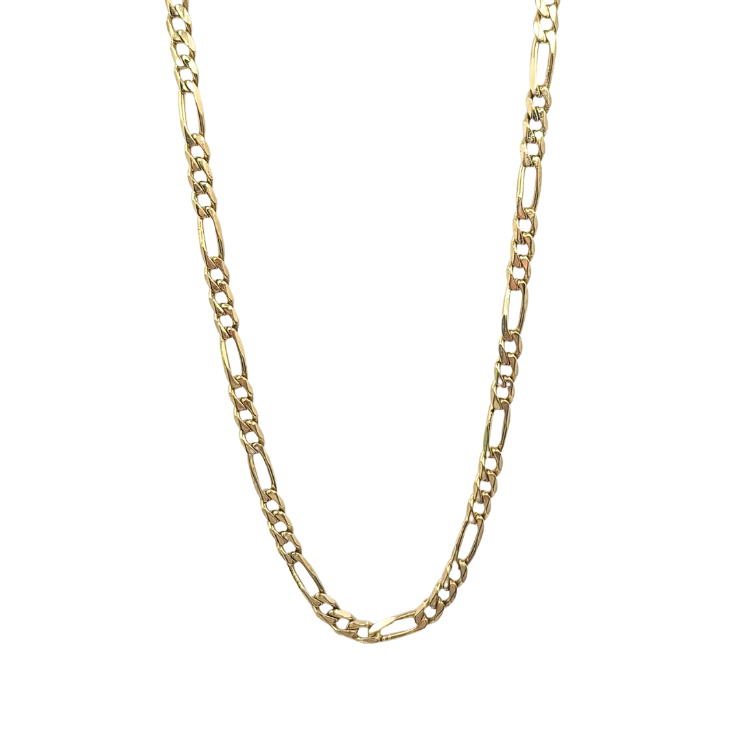 9ct Yellow Gold Figaro Chain 20"