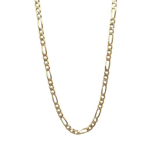 9ct Yellow Gold Figaro Chain 20"
