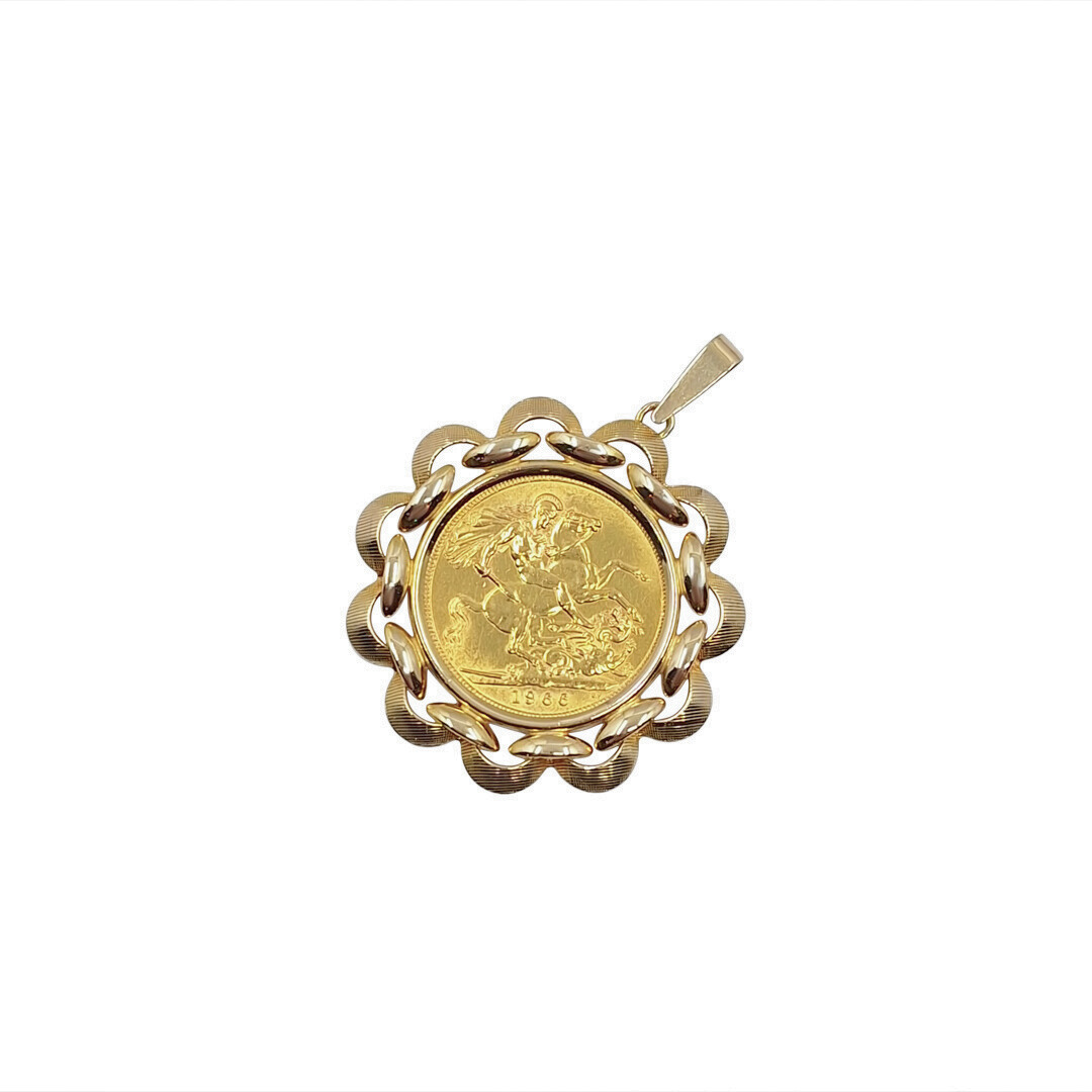Half Sovereign Pendant 1966