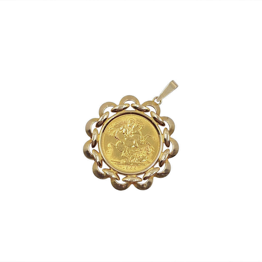 Half Sovereign Pendant 1966