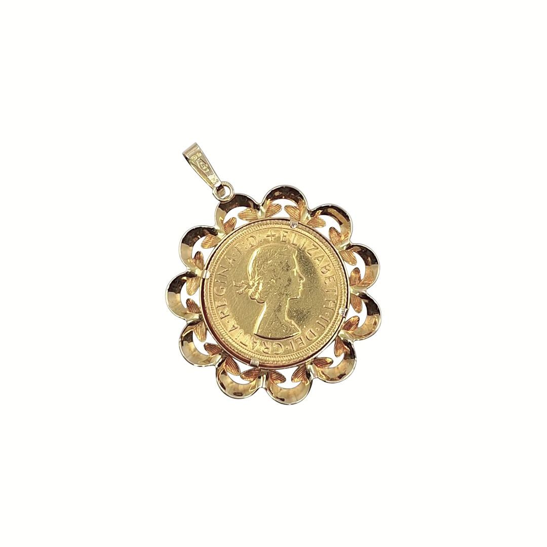Half Sovereign Pendant 1966
