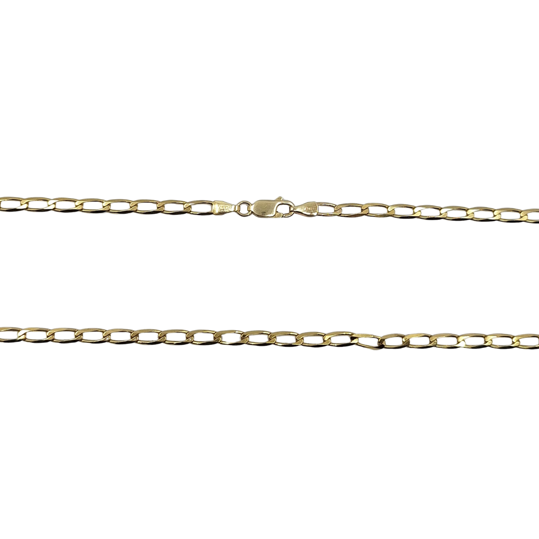 9ct Yellow Gold Curb Chain 23.5"